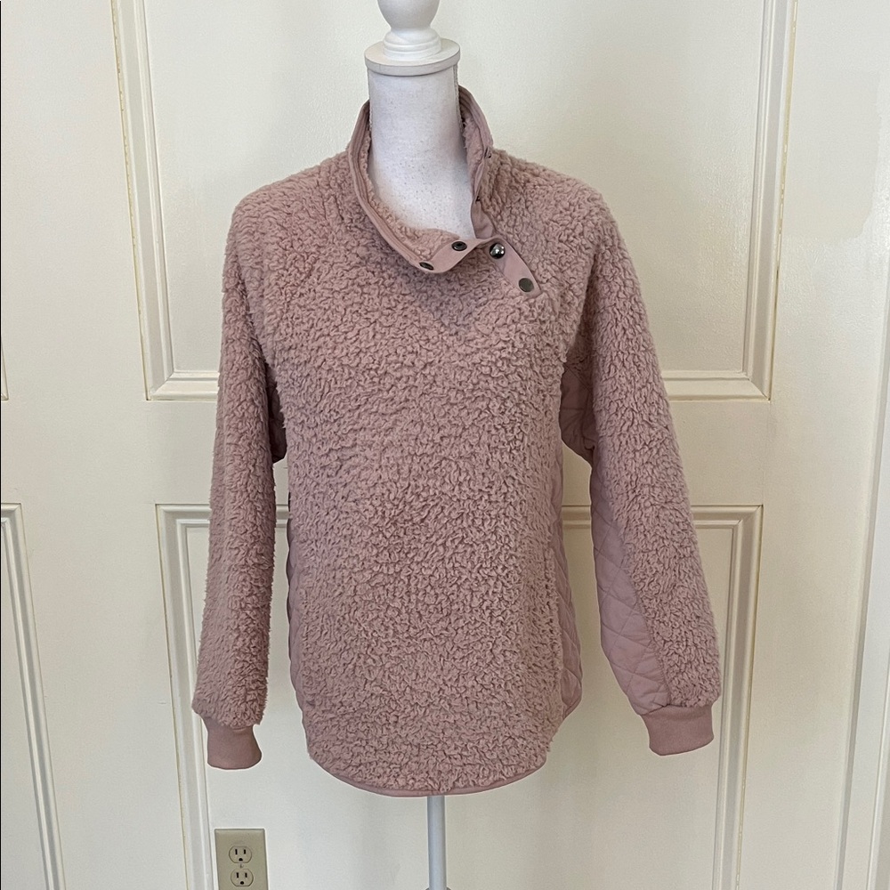 Abercrombie & Fitch Dusty Pink Fleece Pullover